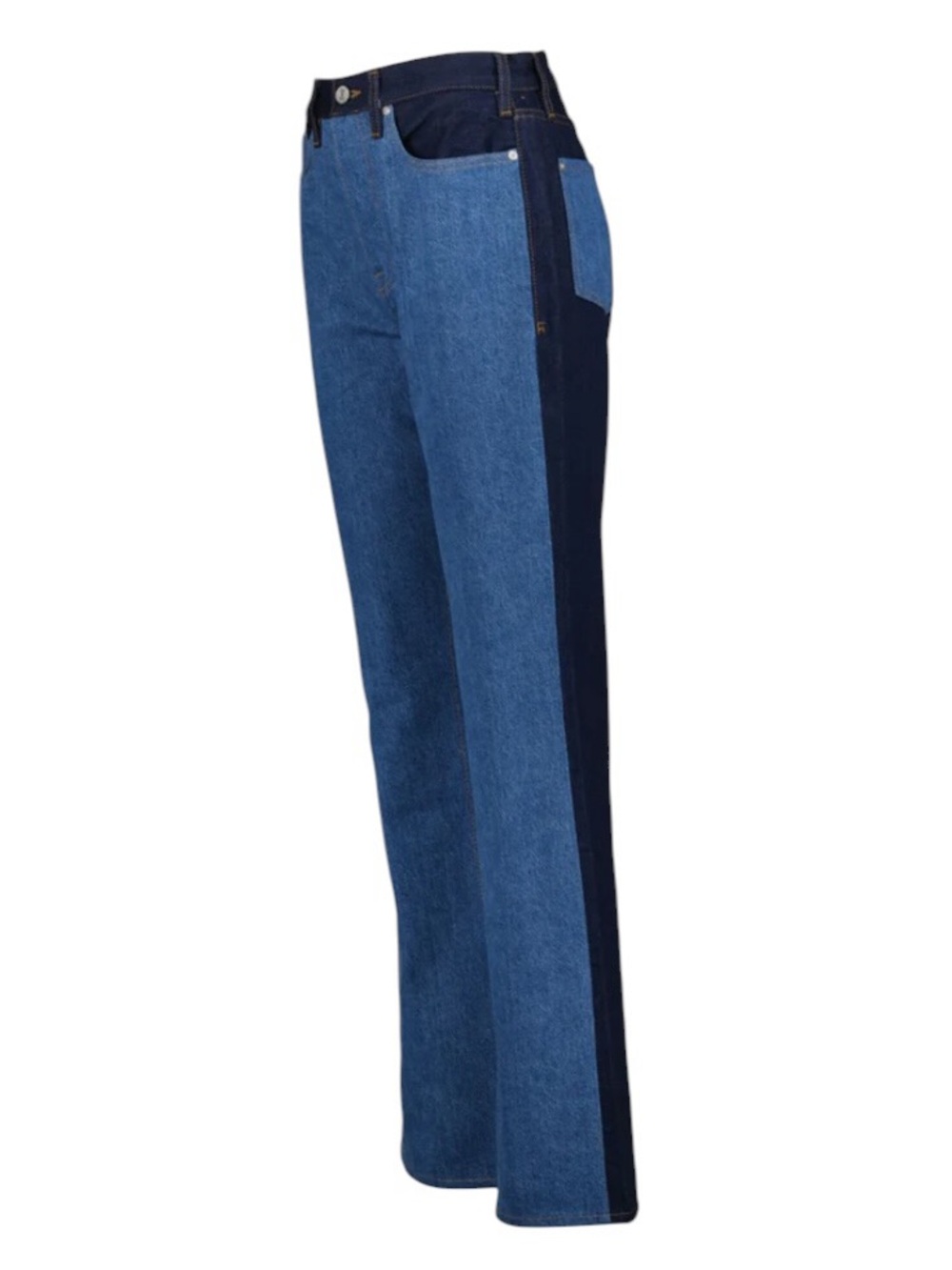 FRAME Blue Le Jane Contrast Patchwork Jeans size 28 excellent condition - Picture 2 of 14